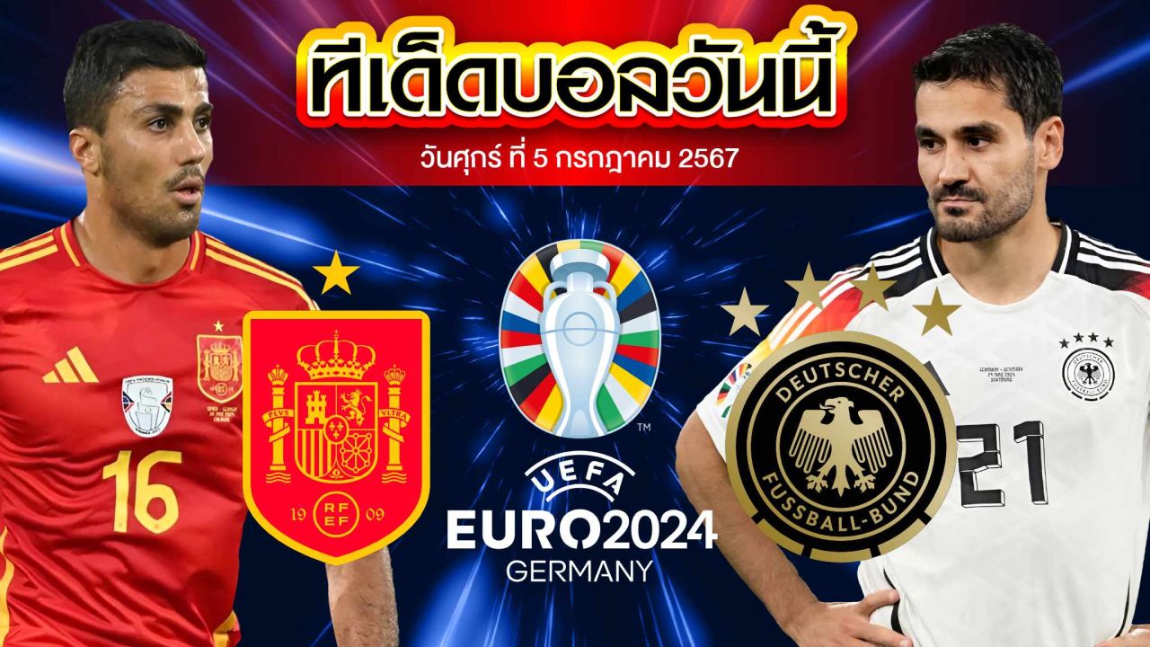 วิเคราะห์บอล ฟุตบอลยูโร 2024 สเปน VS เยอรมนี