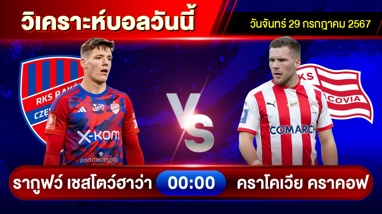 วิเคราะห์บอลวันนี้ ทีเด็ดบอล วันจันทร์ที่ 29 กรกฎาคม 2567 by อัศวินล้มโต๊ะ