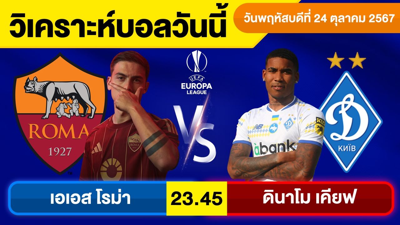 วิเคราะห์บอลวันนี้ วันพฤหัสบดี ที่ 24 ตุลาคม 67 บอลเต็ง ทีเด็ดบอลวันนี้ ผลบอลบอลเด็ด By จอห์นบอลเต็ง