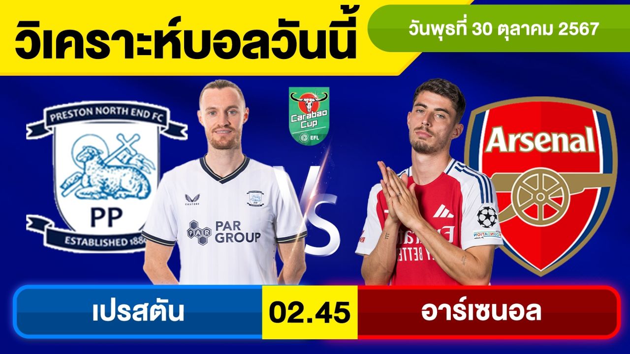 วิเคราะห์บอลวันนี้ วัน พุธ ที่ 30 ตุลาคม 67 บอลเต็ง ทีเด็ดบอลวันนี้ ผลบอล บอลเด็ด By จอห์นบอลเต็ง